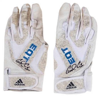 2016 Carlos Correa Game Used & Signed Adidas Batting Gloves (JT Sports, Correa LOA & SGC)